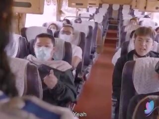 Xxx película tour autobús con pechugona asiática strumpet original china av sexo con inglés sub